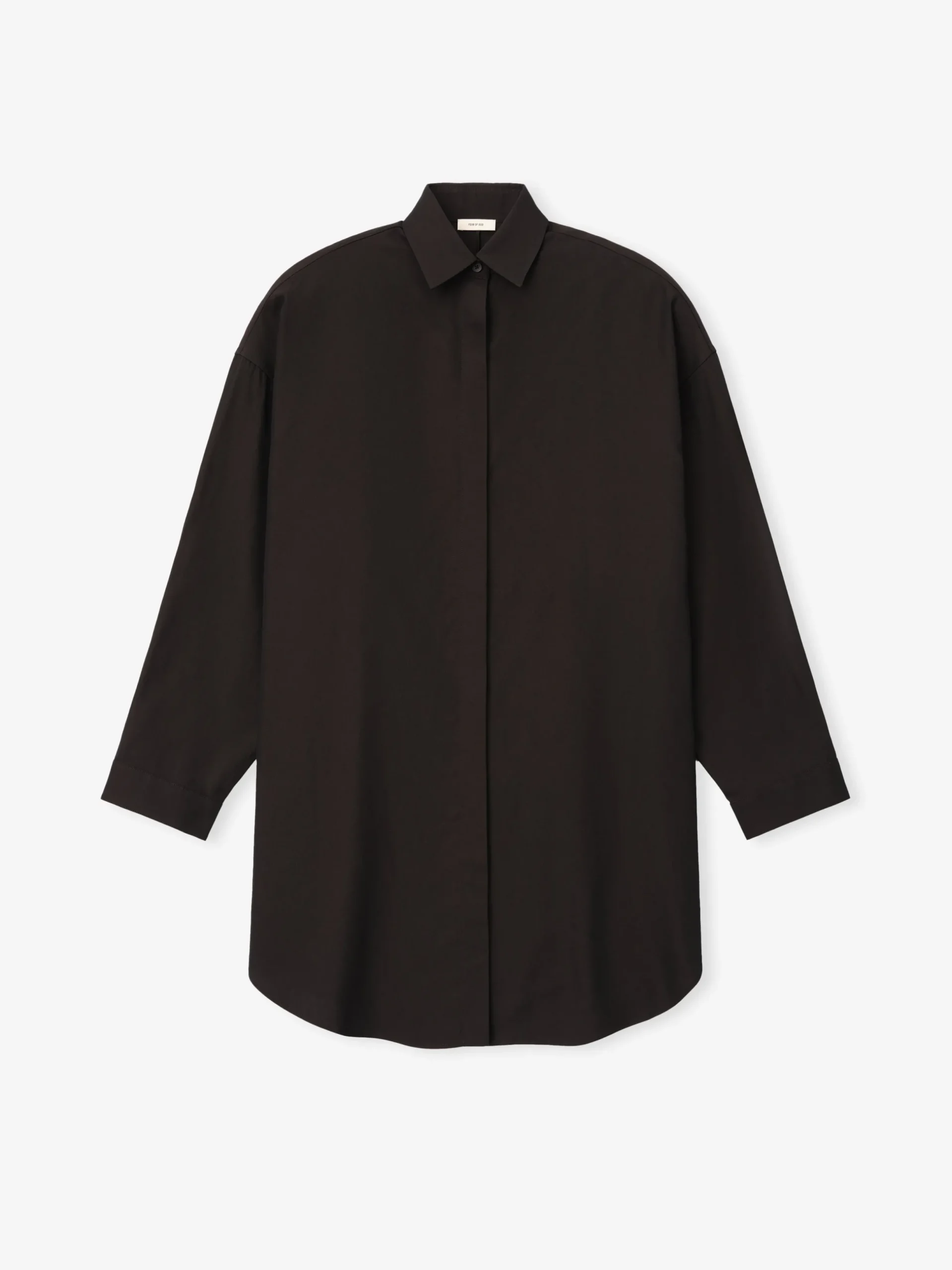 Womens Viscose Oxford Relaxed Shirt