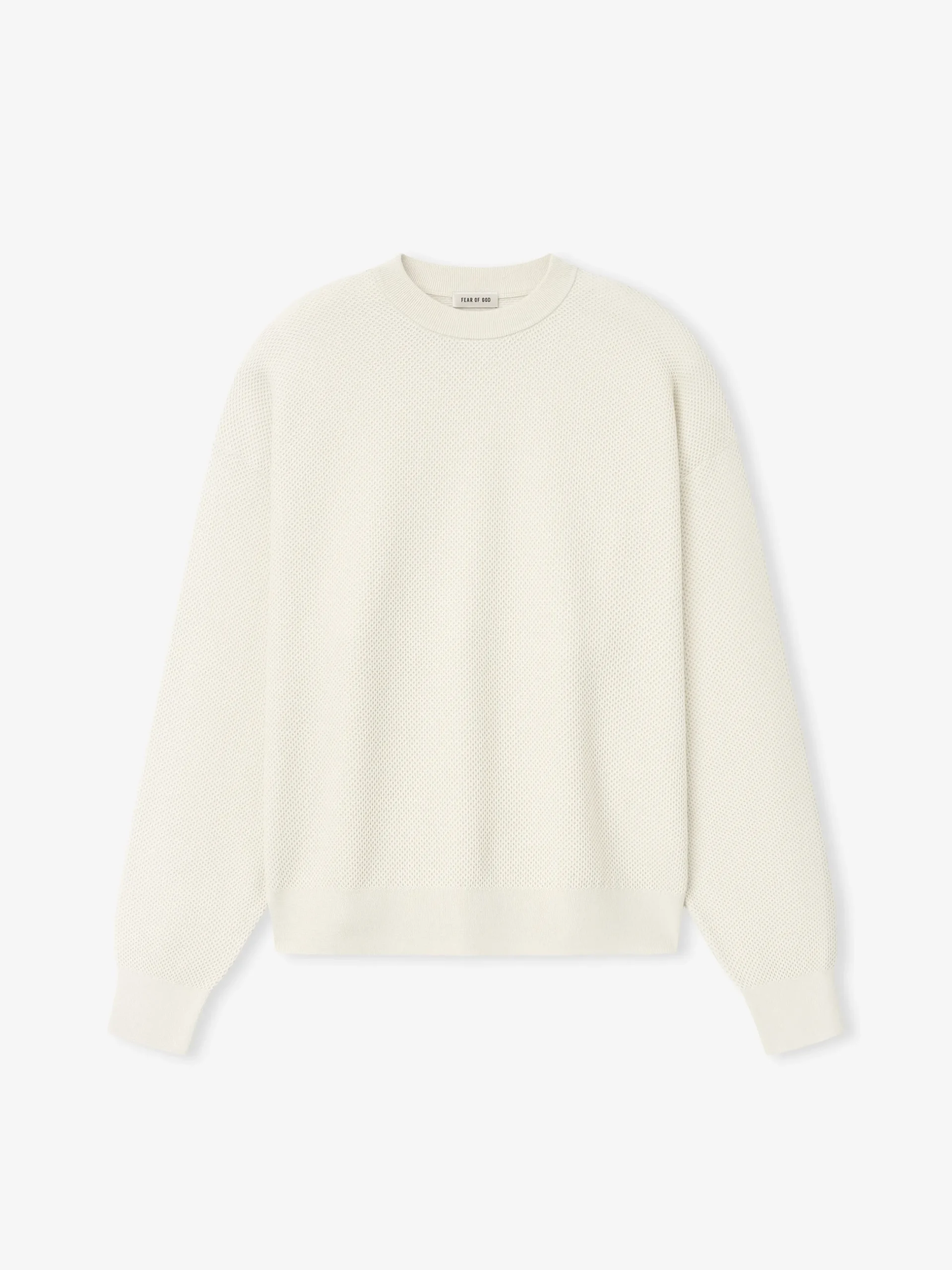 Wool Cotton Sport Mesh Knit Sweater