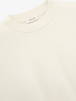 Wool Cotton Sport Mesh Knit Sweater
