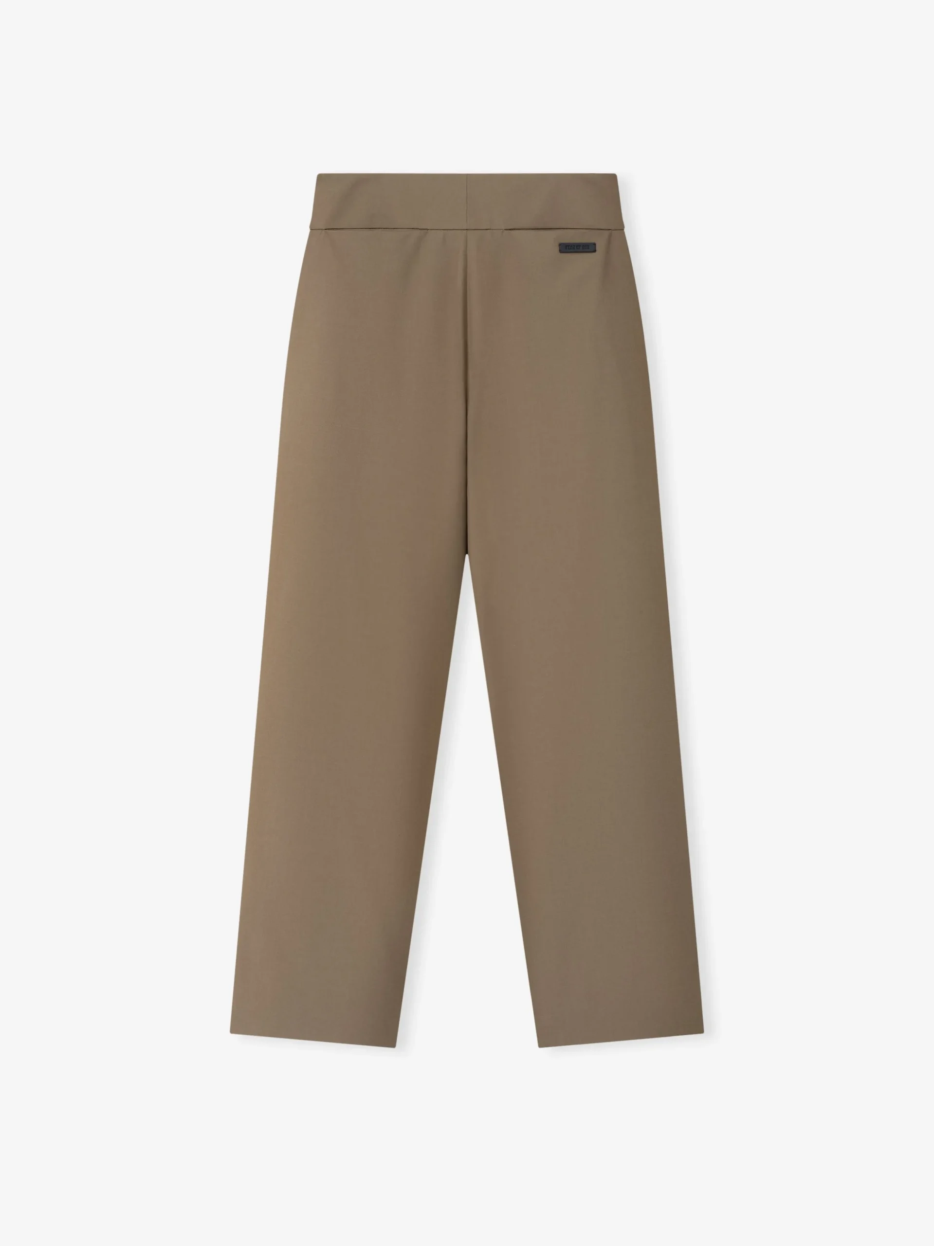 Wool Poplin Casual Flat Front Pants