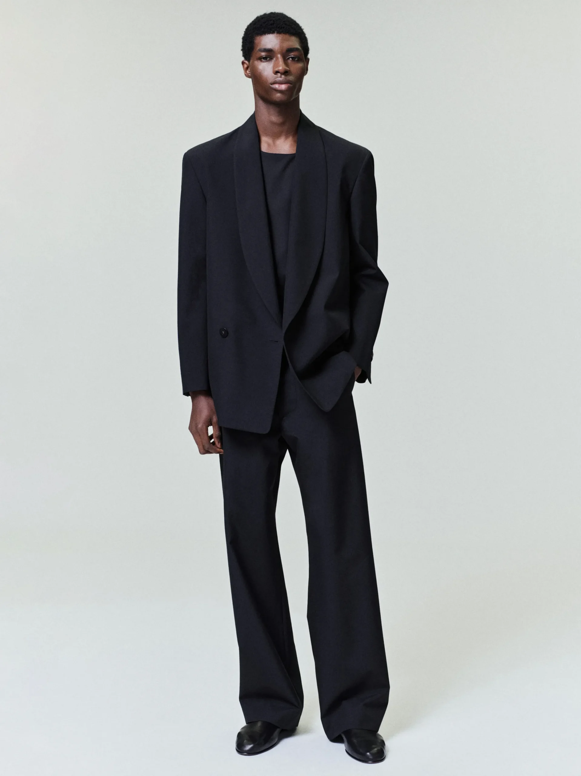 Wool Poplin Casual Flat Front Pants
