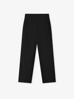 Wool Poplin Casual Flat Front Pants