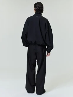 Wool Ripstop Half Zip Track Jacket