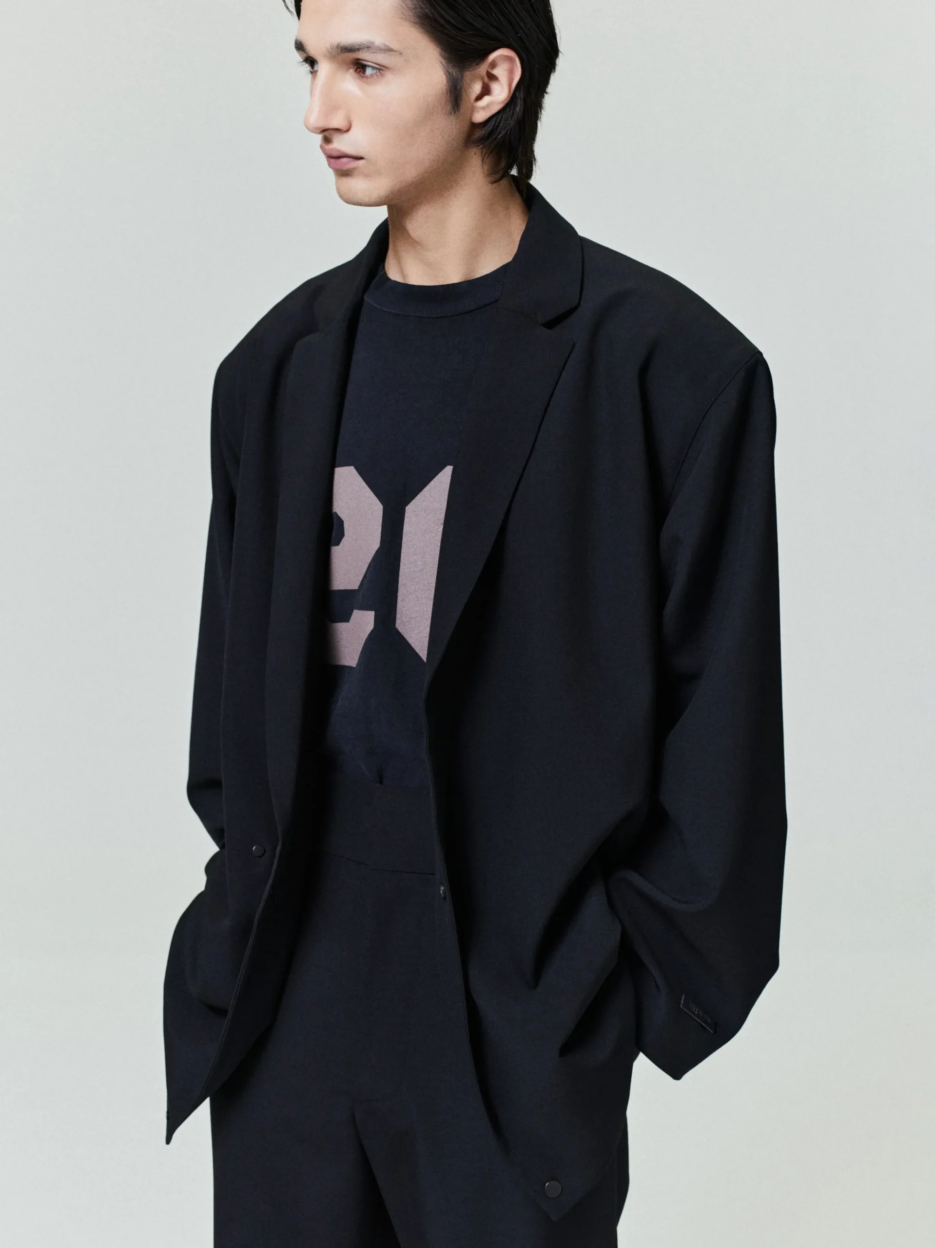 Wool Ripstop Relaxed Long Jacket