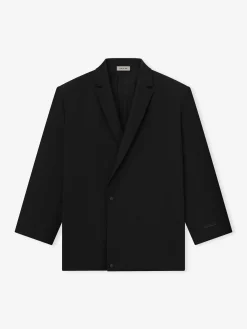 Wool Ripstop Relaxed Long Jacket