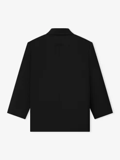 Wool Ripstop Relaxed Long Jacket