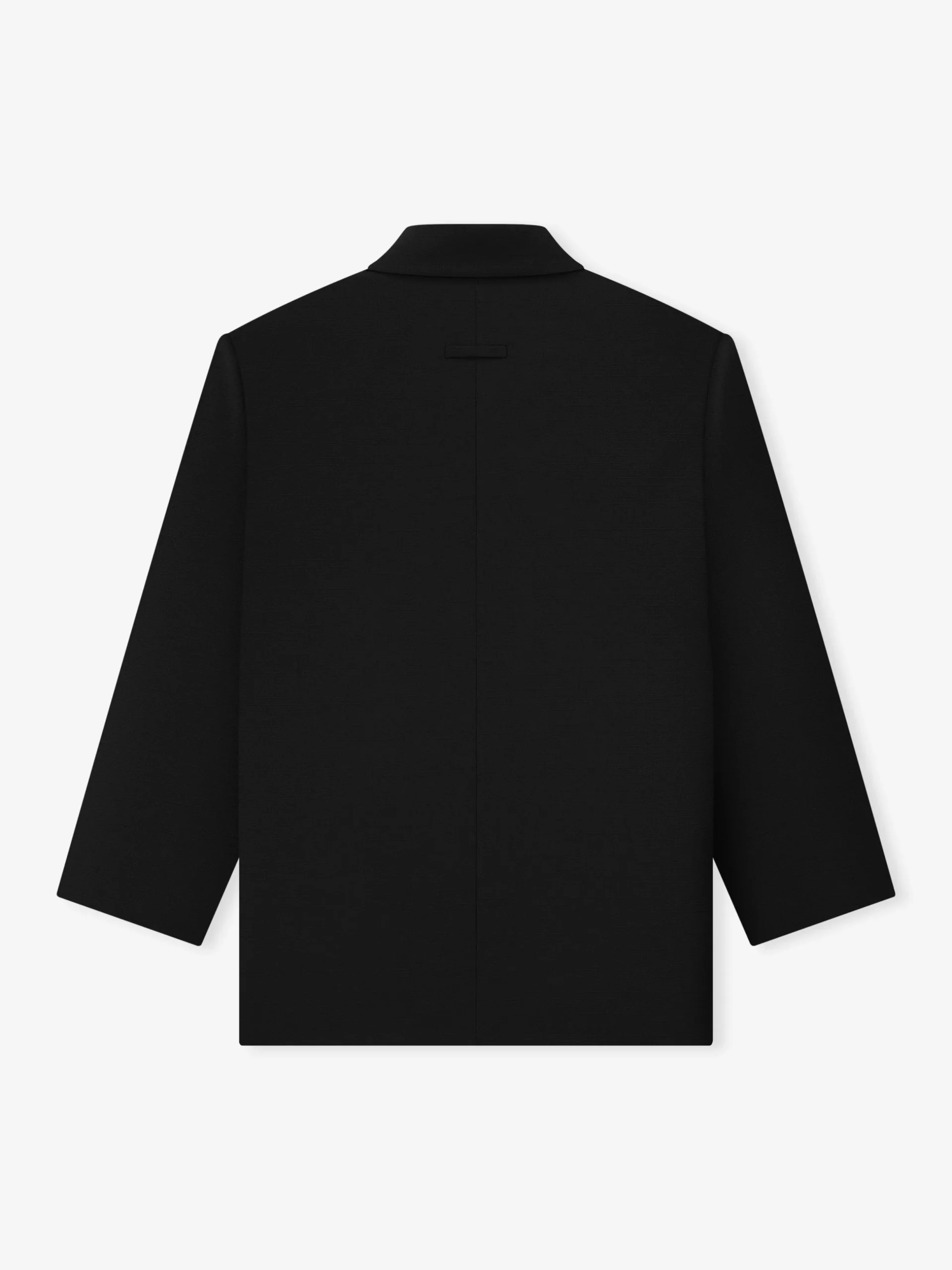 Wool Ripstop Relaxed Long Jacket