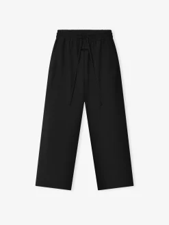 Wool Ripstop Wide Leg Drawstring Pants